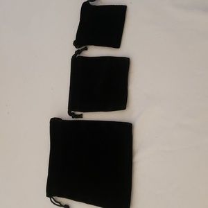3 piece velvet bags